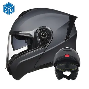 Helm sepeda Motor Flip Up keren, helm kualitas tinggi, helm Off Road, dukungan untuk helm sepeda Motor