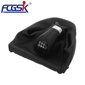 Pommeau de levier de vitesse manuel 5/6 vitesses noir LHD pour BMW E90 E91 E92 avec soufflet en cuir et accessoires - Product Image 1