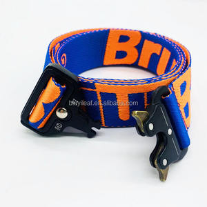 Cinturón táctico más grueso de nailon duradero con logotipo de Jacquard, hebilla de Metal, correas de tela de poliéster y lona, cinturones informales tejidos para hombres - Product Image 5