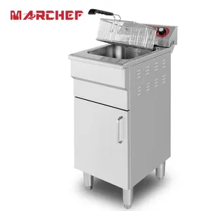 High quality restaurant commercial free standing 14l 5kw stainless steel industrial onion potato fries fryer