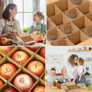 Kits de diviseurs de boîtes de déménagement 13x13x3 pouces Boîtes en papier d'expédition en carton avec verre de séparation des fruits pour l'<span class=keywords><strong>emballage</strong></span> et le stockage - Product Image 6