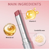 Baume à lèvres hydratant teinté rose au miel, marque privée OEM, en gros, nourrissant et brillant
