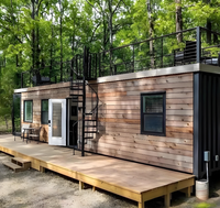 Maisons conteneurs en acier léger pliables et extensibles, design moderne, respirantes, sur mesure, garantie 10 ans sans entretien