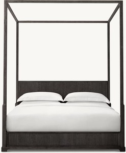Populair Op Maat Luxe Design <span class=keywords><strong>Bed</strong></span> Slaapkamermeubilair Massief Eiken Houten Frame <span class=keywords><strong>Queen</strong></span> Kingsize Hemelbedden