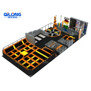 2020 ASTM Standard Attractive Safety Professional Jumping Bounce Popular Indoor Kids Trampoline, Indoor Kids Trampoline Park