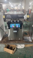 Machine à glaces artisanales à 3 saveurs, machine à glaces pour les entreprises, machine à glaces glacées