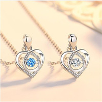 Collar con Colgante de Corazón de Circonio, Joyería de Moda para Mujer, Regalo Romántico