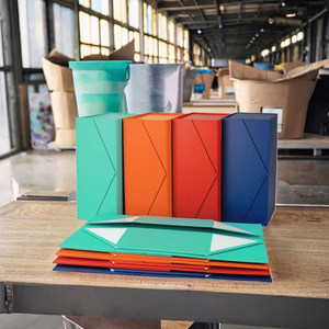 Custom <b>Foldable</b> Magnetic Gift <b>Box</b> Collapsible Flat Folding Packaging With Glossy Lamination Paperboard Material For Cards And Gi - Product Image 3