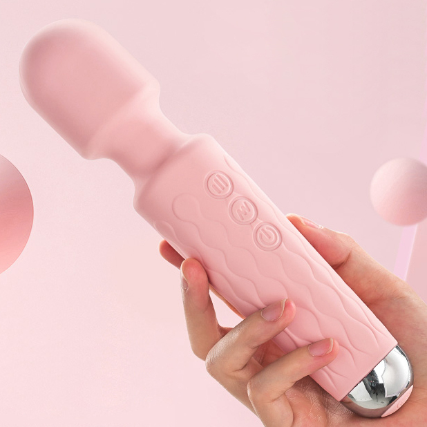 USB Rechargeable Magic 9 Modes 8 Speed AV Wand Massager Electric Massage Vibrator Waterproof Silicone Personal Body Massager