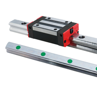 HLTNC 4 piezas 15 mm tipo cuadrado deslizador riel de guía lineal y bloque de rodamiento lineal HGH15CA deslizador CNC piezas pista