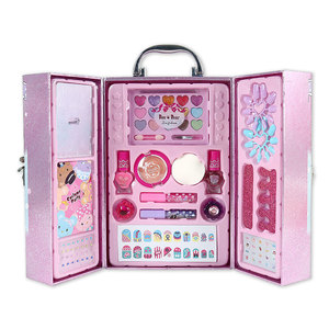 Coffret de Maquillage Jouet pour Enfants, Véritable Trousse de Cosmétiques pour Filles, Cadeau d'Anniversaire - Product Image 1
