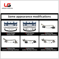 M4 gaya bagian mobil bumper mobil PP Bodykit plastik untuk Prelci BMW 3 seri E90 2005-2008 Upgrade M4
