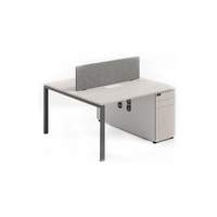 Bureau modulaire en acier inoxydable avec écran de séparation pour le personnel des fabricants - Design moderne