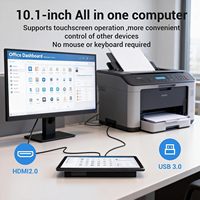 PC Industrial con Pantalla Táctil de 10.1 Pulgadas, Hexa-Core, Potencia Confiable, Android 12 Integrado en la Plataforma RK3399, Color Negro