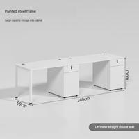 Bureau de travail pour le personnel de bureau, 2 places/1 place avec chaise, mobilier de poste de travail, bureau d'ordinateur pour le personnel