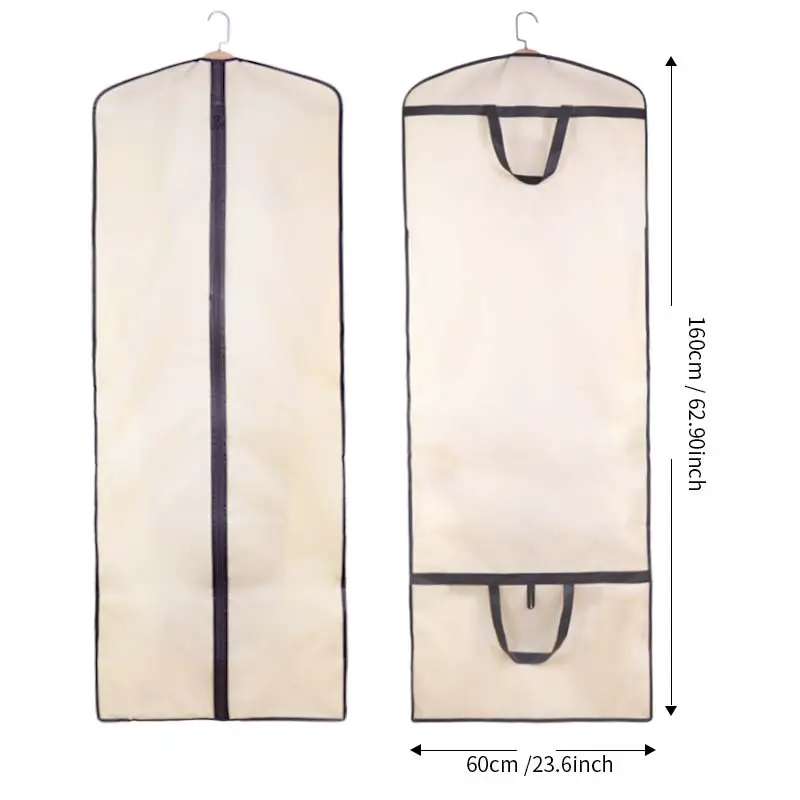 중국 공장 맞춤형 웨딩 드레스 가방 의류 가운 로고가있는 여행 옷 커버