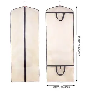 중국 공장 맞춤형 웨딩 드레스 가방 의류 가운 로고가있는 여행 옷 커버