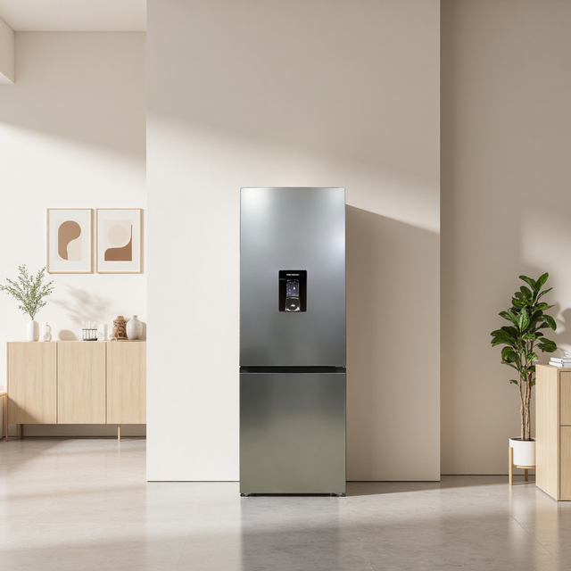 Household 2-Door Air-Cooled Plastic Electric Refrigerator with Water Dispenser Compressor New US Model