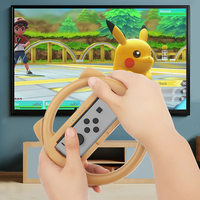 Kit de poignées de volant 2021 Jaune Marron Accessoires Bicachu Adorables pour Nintendo Switch Lot de 4