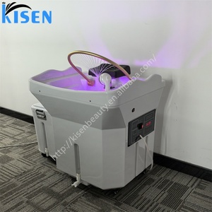 Lavabo Multifuncional para Spa Capilar Kisen - Lavabo Eléctrico con Hidroterapia en Cascada, Tanque de Agua de 60L, Tanque de Aguas Residuales de 18L - Product Image 2