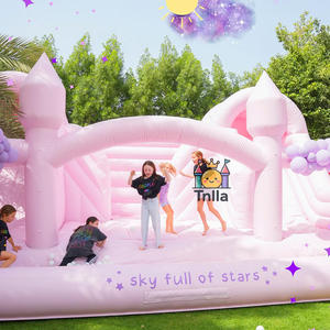 Trampoline gonflable Combo Château de trampoline de mariage Trampoline <span class=keywords><strong>blanc</strong></span> commercial Maison avec toboggan - Product Image 6