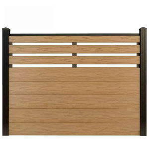 Panneaux de <span class=keywords><strong>clôture</strong></span> en WPC imperméables anti-UV en gros piquets de jardin en composite bois-plastique traités thermiquement 3D intervalle complet pour une utilisation à domicile - Product Image 2