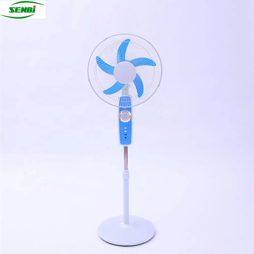 18 inch remote control battery charging electric USB rechargeable standing fan with led light