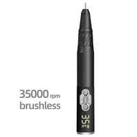 E File Nail Supply Portable Pro Power 35000 Rpm Nail Equipment Electric Brushless Nail Drill
