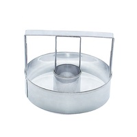 Dụng Cụ Làm Bánh Tự Làm Tại Nhà Dụng Cụ Cắt Bánh Donut Tròn 3.3Inch 3.3Inch Cán Kim Loại Bằng Thép Không Gỉ