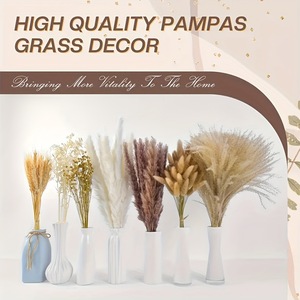 Ramo de Hierbas Secas Mixtas: Pampas, Trigo, <span class=keywords><strong>Avena</strong></span> y Plumas de Conejo <span class=keywords><strong>para</strong></span> Decoración Boho del Hogar y Arreglos Florales de Boda - Product Image 5