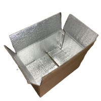 Boîte en carton isolée QY avec papier bulle et mousse kraft, emballage thermo-chill, modèle d'impression QY5IB-B pour expédition