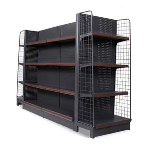 Customized Regal Super Market Metal Estante Grocerys Shelf Shop Display Shelving Rack