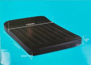 Matelas Gonflable Léger Double pour Camping, Lit d'Extérieur Soufflé avec Oreiller Intégré pour Randonnée - Product Image 3