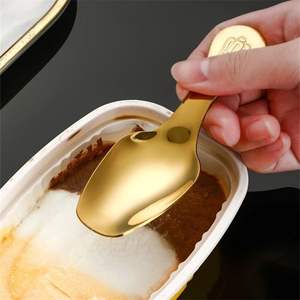 304 Edelstahl Mini Teelöffel Tee Zubehör Kurz griff Eis Dessert Schaufel Tee Schaufel Zucker Salz löffel Küchengeräte - Product Image 2