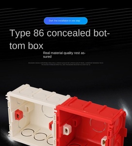 Nhà Máy Bán buôn điện trắng/grey/tùy chỉnh hộp mỏng 86 loại một băng đảng PVC Hộp chuyển đổi cho điện cài đặt - Product Image 2