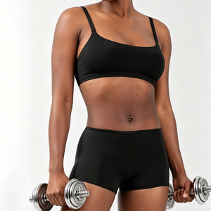 Set <span class=keywords><strong>Reggiseno</strong></span> Push-up Americano ed Europeo Senza Cuciture per Donna, Taglie Forti, in <span class=keywords><strong>Cotone</strong></span>, Sportivo, <span class=keywords><strong>con</strong></span> Slip, Senza Fodera, Senza Gancetti - Produttore - Product Image 2