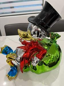 Nouvelles sculptures <span class=keywords><strong>Pop</strong></span> Art 2025 pour la décoration intérieure, statue <span class=keywords><strong>de</strong></span> canard abstraite chromée, artisanat, <span class=keywords><strong>figurine</strong></span> d'animal folklorique pour l'affichage en <span class=keywords><strong>magasin</strong></span> - Product Image 3