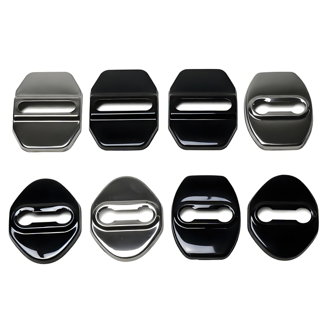 100 Sets 400Pcs Car Sticker Car Door Lock Cover Modification Accessories, Door Lock Buckle protection Cover