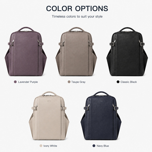 Genuine Leather Women <b>Backpack</b> 15.6 Inch Laptop <b>Backpack</b> Large Capacity Business Travel Daypack Multi Pocket Ladies <b>Backpack</b> - Product Image 4