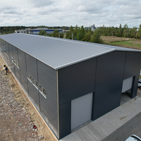 Bâtiment préfabriqué en structure métallique industrielle, atelier et entrepôt à ossature en acier haute résistance pour usine