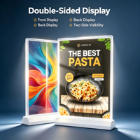 Boîtes lumineuses publicitaires LED magnétiques A4 pour affichage de bureau avec batterie rechargeable et rétroéclairage pour les menus de restaurant