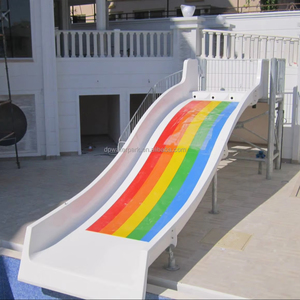 Outdoor Aqua-Spaß-Spielpark Gerade Schwimmbad-Rutschen aus Fiberglas für Privat-Pools Spielplatz Innenausstattung - Product Image 2