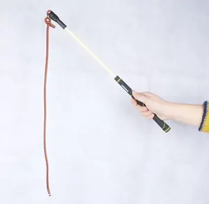 Pet Supplies Cowhide Whip Knot Training Dog Whip Beating Dog Staff
