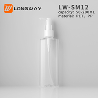 50ml 100ml 120ml 150ml 200ml bouteille de lotion en plastique PET vide cosmétique avec pompe à huile pour emballage de maquillage de soins corporels