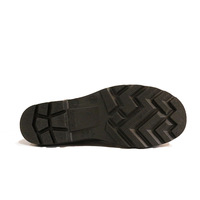 Chaussures de Sécurité en Cuir Mi-Montantes Anti-Écrasement Antidérapantes pour Mineurs, Protection du Travail, Construction et Travaux en Milieu Humide de Mine de Charbon
