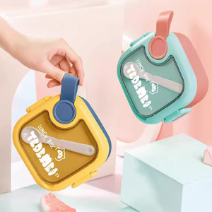 Bol en plastique pour bébé Ensemble de vaisselle portable micro-ondable direct d'usine pour enfants Bol mignon pour bébé - Product Image 5