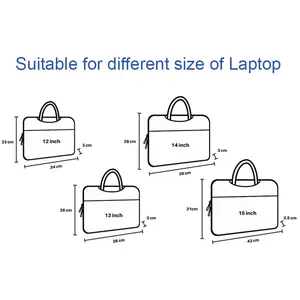Wholesale Multi Size Notebook Computer Pocket Tablet Sleeve Carrying Bag Neoprene Laptop Sleeve