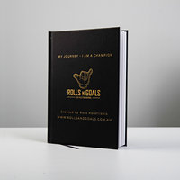 Carnet personnalisé en cuir avec ruban, couverture rigide de haute qualité, journal quotidien, agenda relié