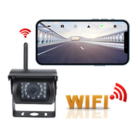 ISO Android Phone APP sans fil Parking arrière IP69K étanche avec Vision nocturne sauvegarde inversée Wifi caméra de voiture sans fil