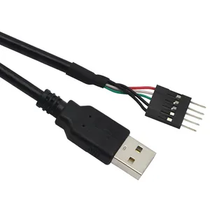 5 Pin Motherboard-Kopfsteuerung auf USB A, Dupont IDC 5-Pin zu USB 2.0 Extender-Adapterkabel